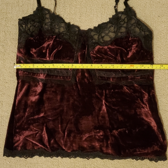 Beautiful Maroon Velvet Top - Picture 4 of 5